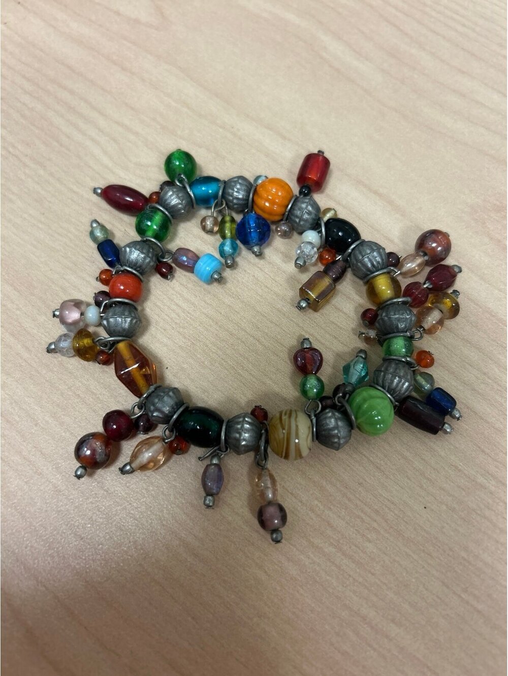 Boho Vibrant Colorful Glass Beaded Cha Cha Bracelet